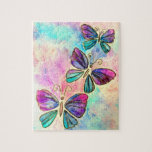 Schattigee vlinders Vliegende Jigsaw Puzzel<br><div class="desc">Schattigee Kleurrijke Vlinders Puzzels - MINNED Schilderij</div>