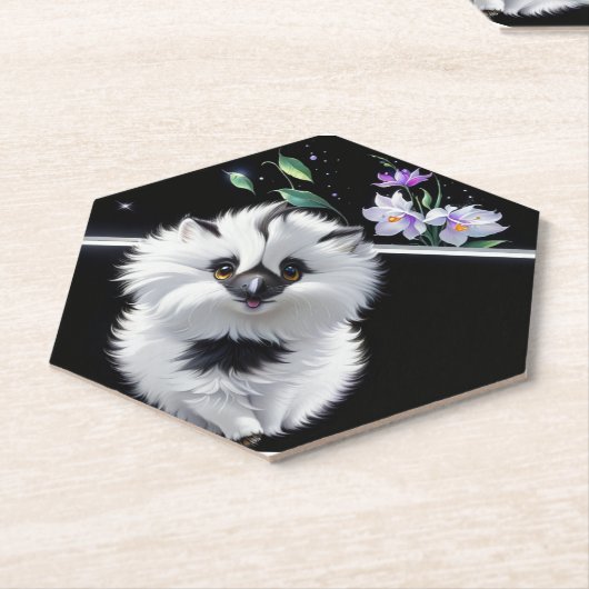 Schattigee vloer kartonnen onderzetters (Schuin)