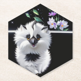 Schattigee vloer kartonnen onderzetters