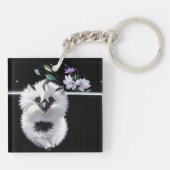 Schattigee vloer sleutelhanger (Achterkant)