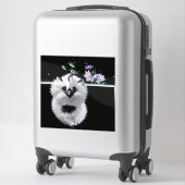 Schattigee vloer sticker (Koffer)