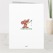 Schattigee Voetbal Speler Raccoon Custom Verjaarda Kaart (Achterkant)