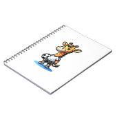 Schattigee voetballer Giraffe. Notitieboek (Linkerzijde)