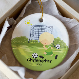 Schattigee Voetballer Sport Kerst Ornament