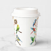 Schattigee vogel 1e verjaardagsfeest papieren bekers (Rechts)