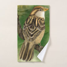 Schattigee Vogel Badhanddoek Set