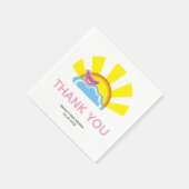 Schattigee vogel en zon Boeken voor Baby shower Da Servet (Hoek)