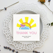 Schattigee vogel en zon Boeken voor Baby shower Da Servet