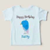 Schattigee vogel Happy Birthday Gift-Boy (Design voorkant)