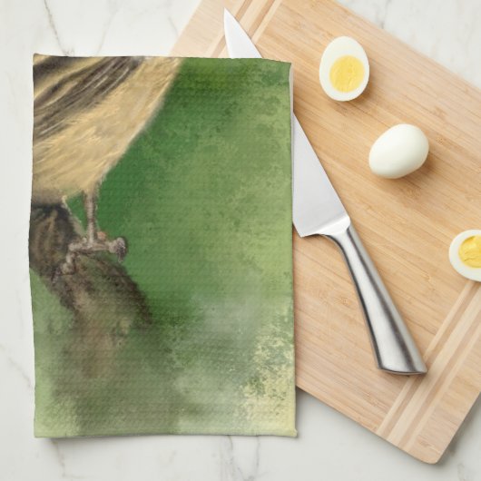 Schattigee Vogel Keuken Handdoek (Quarter Fold)