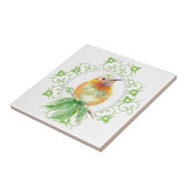 Schattigee vogel, kolibrie, Natuur, tuin Wildlife, Tegeltje (Zijkant)