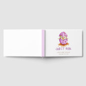 Schattigee vogel roze meisje Baby shower Gastenboek (Volledig)