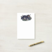 Schattigee vogelbekdier op een Log Animal Illustra Post-it® Notes (Op bureau)