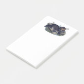 Schattigee vogelbekdier op een Log Animal Illustra Post-it® Notes (Schuin)