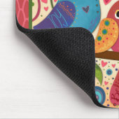 Schattigee vogelbloem roze zal in orde zijn citaat muismat (Hoek)