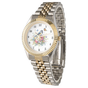 Schattigee vogelbloemvlinder horloge