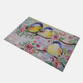 Schattigee Vogeldeurmat Mooie mussen Deurmat (Schuin)