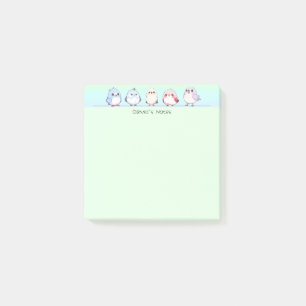 Schattigee vogelkleurrijke gradiënt Gepersonalisee Post-it® Notes
