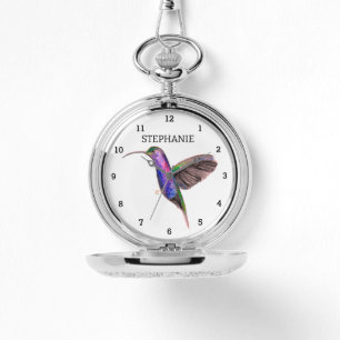 Schattigee Vogelkolibrie Bloem Colibri Natuur Horloge
