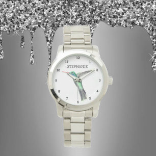 Schattigee Vogelkolibrie Bloem Colibri Natuur Horloge