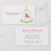 Schattigee vogelkooi visitekaartje (Voorkant / Achterkant)