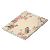 Schattigee Vogelliefhebber  Valentijnsdag Geperson Notitieblok (Linkerzijde)