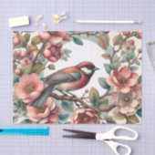 Schattigee vogelliefhebbers bloemen decoupage tissuepapier (Craft)