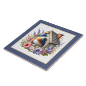 Schattigee vogelliefhebbers crafting business home tegeltje (Zijkant)