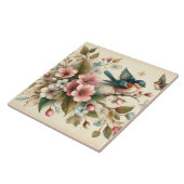 Schattigee vogelliefhebbers crafting home business tegeltje (Zijkant)