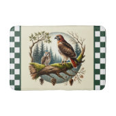 Schattigee vogelliefhebbers gecontroleerd badmat (Voorkant)