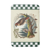 Schattigee vogelliefhebbers gecontroleerd badmat (Voorkant Verticaal)