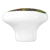 Schattigee vogelliefhebbers keramische knop (Zijkant)