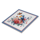 Schattigee vogelliefhebbers keuken crafting busine tegeltje (Zijkant)