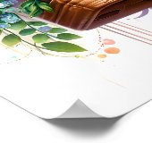 Schattigee vogelpaardenkwekerij poster (Hoek)