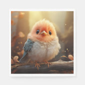 Schattigee vogelpapieren servetten (Voorkant)