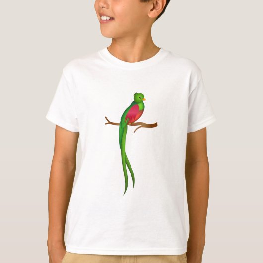 Schattigee vogelquetzal t-shirt (Voorkant)