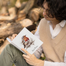 Schattigee vogelrode robin in waterverf aanpasbaar