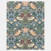 Schattigee vogels, aardbeiendief kunst fleece deken (Voorkant)