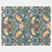 Schattigee vogels, aardbeiendief kunst fleece deken (Voorkant (Horizontaal))