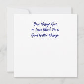 Schattigee vogels, aardbeiendief  kunst kaart (Achterkant)