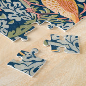 Schattigee vogels, aardbeiendief  kunst legpuzzel (Zijkant)