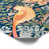 Schattigee vogels, aardbeiendieven  kunst poster (Hoek)