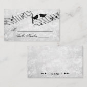 Schattigee Vogels Muziek Trouwtafel Plaats Kaarten Plaatskaartje (Voorkant / Achterkant)