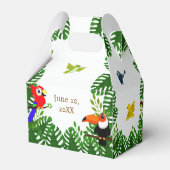 Schattigee Vogels Oerwoud Vogelverjaardag Bedankdoosjes (Achterkant)