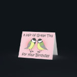 Schattigee Vogels Pun Flirty Joke Grappige Mannen  Kaart<br><div class="desc">Van gekke grappen tot serieuze romantische uitlatingen, de MiKa Art Zazzle shop heeft iets voor iedereen. Canadees, Japanse geschenken, sieraden, hoesjes voor elektronische apparaten, leuke knoppen, kopjes voor mok, siervoorwerpen, kaarten en posters... . Neem alstublieft wat tijd en kijk rond. Je kunt zelfs iets vinden waarvan je niet wist dat...</div>