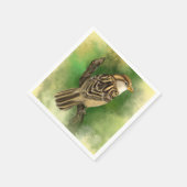 Schattigee vogelservetten servet (Hoek)