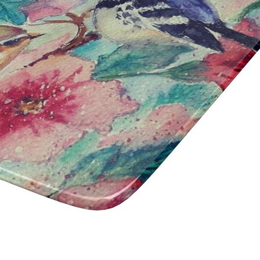 Schattigee vogelsnijplank snijplank (Hoek)