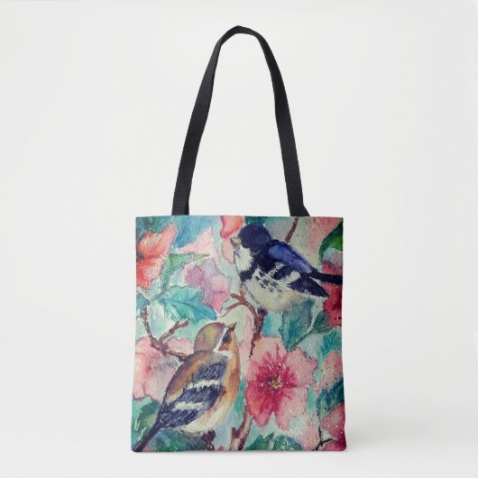 Schattigee vogelsoorten Canvas tas (Voorkant)
