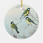 Schattigee vogeltjes van Matti Karppanen, Birds Ar Keramisch Ornament (Voorkant)