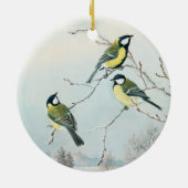 Schattigee vogeltjes van Matti Karppanen, Birds Ar Keramisch Ornament (Achterkant)